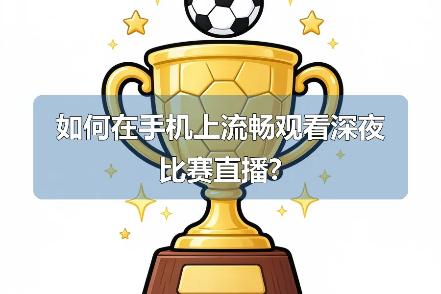 如何在手机上流畅观看深夜比赛直播?